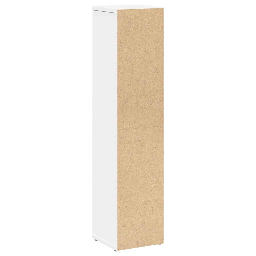 badeværelsesskab med rulleholder 20,5x20x90 cm hvid