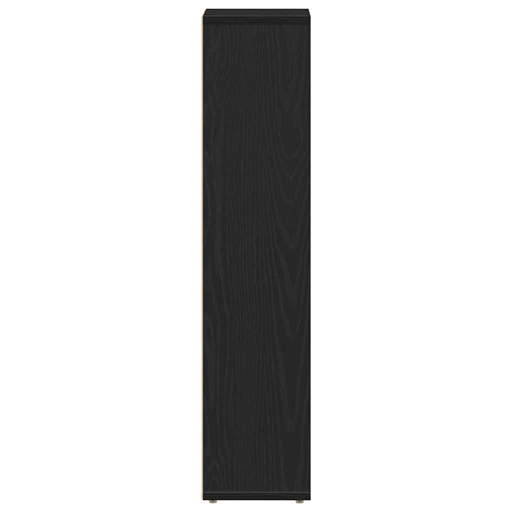 badeværelsesskab med rulleholder 20,5x20x90 cm sort