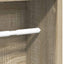 badeværelsesskab med rulleholder 20,5x20x90 cm sonoma-eg
