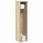 badeværelsesskab med rulleholder 20,5x20x90 cm sonoma-eg