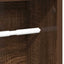 badeværelsesskab med rulleholder brun eg 20,5x20x90 cm