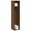 badeværelsesskab med rulleholder brun eg 20,5x20x90 cm