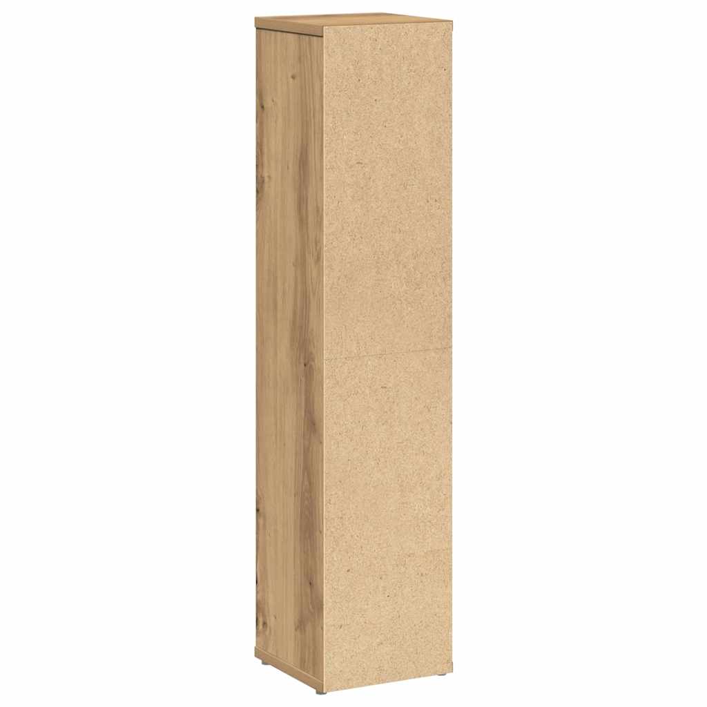 badeværelsesskab med rulleholder håndlavet eg 20,5x20x90 cm