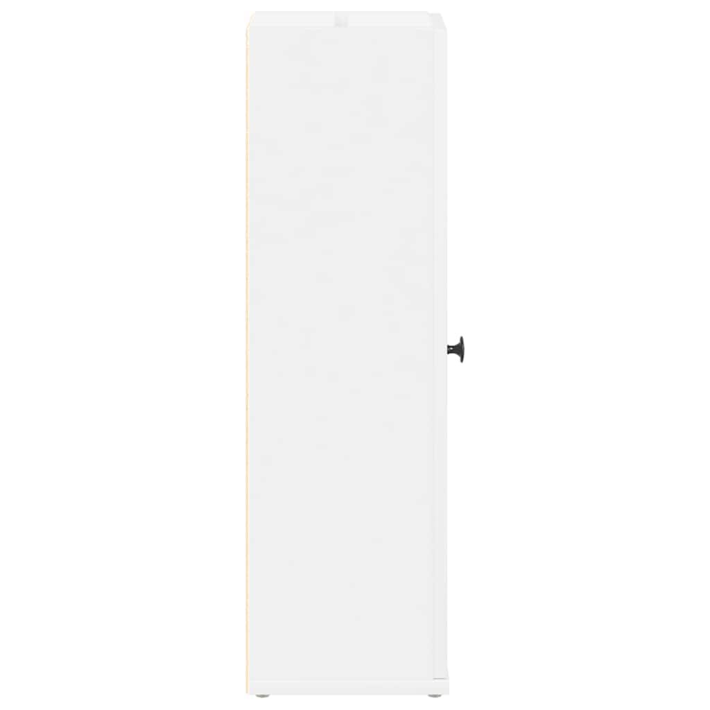 badeværelsesskab med rulleholder 20,5x22x72 cm hvid