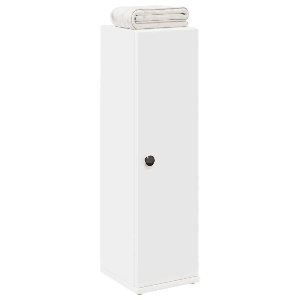 badeværelsesskab med rulleholder 20,5x22x72 cm hvid