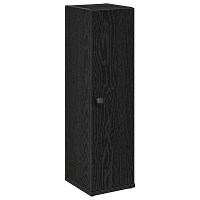 badeværelsesskab med rulleholder 20,5x22x72 cm sort