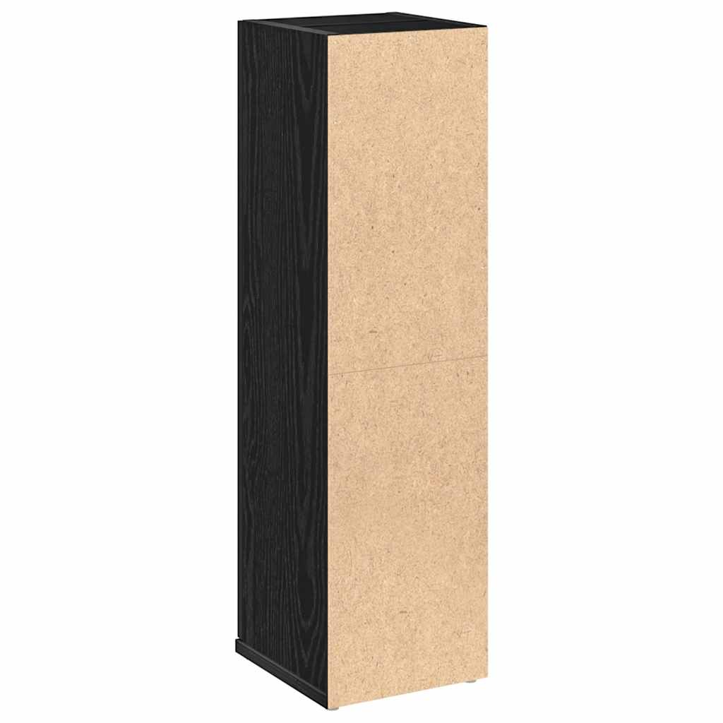badeværelsesskab med rulleholder 20,5x22x72 cm sort