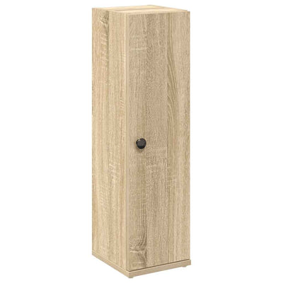 badeværelsesskab med rulleholder 20,5x22x72 cm sonoma-eg