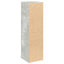 badeværelsesskab med rulleholder 20,5x22x72 cm betongrå