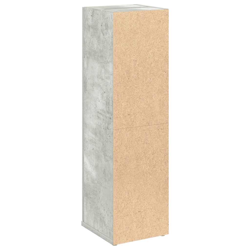 badeværelsesskab med rulleholder 20,5x22x72 cm betongrå
