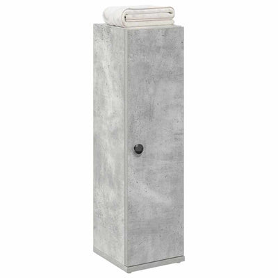 badeværelsesskab med rulleholder 20,5x22x72 cm betongrå