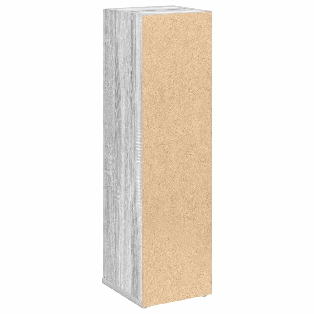 badeværelsesskab med rulleholder 20,5x22x72 cm grå sonoma-eg
