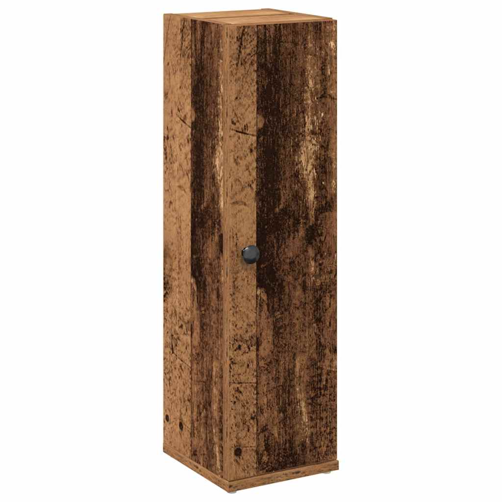 badeværelsesskab med rulleholder 20,5x22x72 cm antikt træ