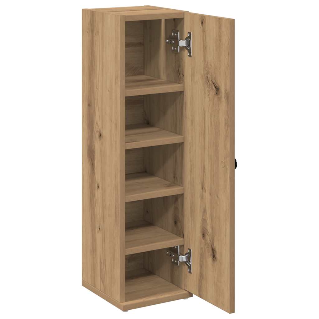 badeværelsesskab med rulleholder 20,5x22x72 cm kunsteg