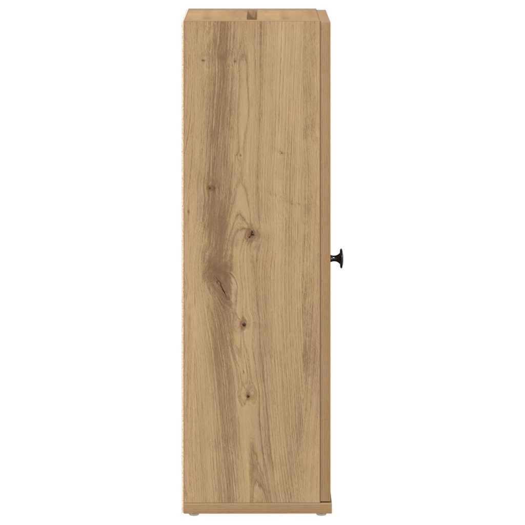 badeværelsesskab med rulleholder 20,5x22x72 cm kunsteg