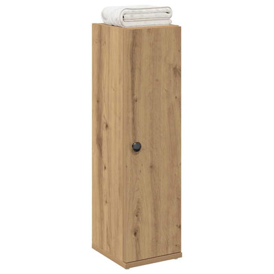 badeværelsesskab med rulleholder 20,5x22x72 cm kunsteg