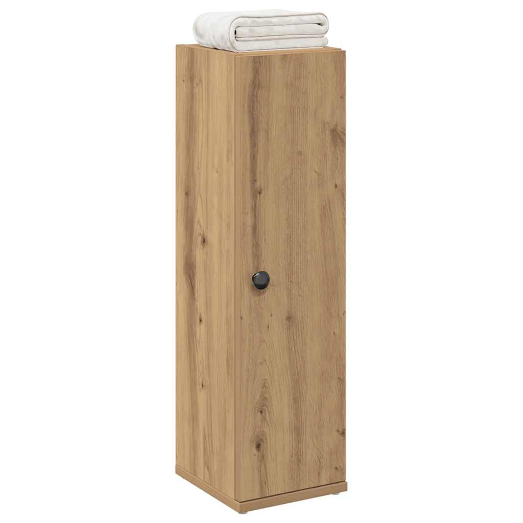 badeværelsesskab med rulleholder 20,5x22x72 cm kunsteg