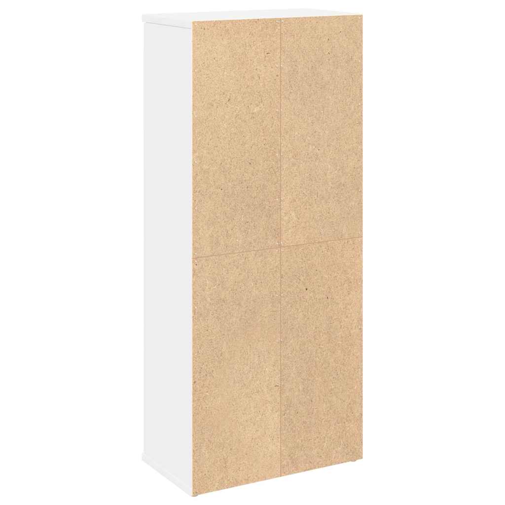 badeværelsesskab med rulleholder 39x22x90 cm hvid