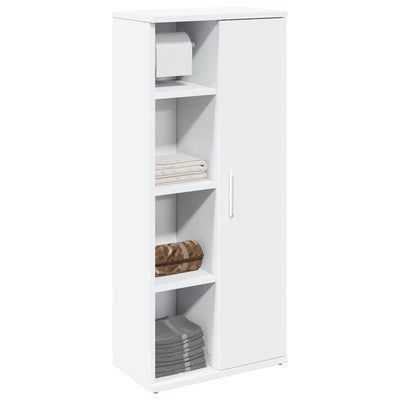 badeværelsesskab med rulleholder 39x22x90 cm hvid