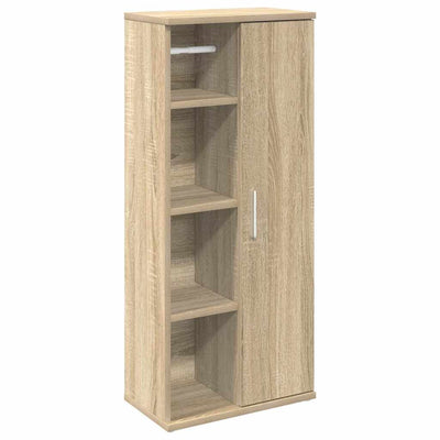 badeværelsesskab med rulleholder 39x22x90 cm sonoma-eg