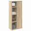 badeværelsesskab med rulleholder 39x22x90 cm sonoma-eg