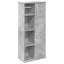 badeværelsesskab med rulleholder 39x22x90 cm betongrå
