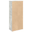 badeværelsesskab med rulleholder 39x22x90 cm betongrå