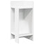 sidebord med hylde Hvid 25,5x27x60 cm