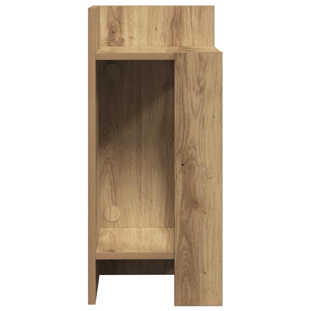 sidebord med hylde artisan eg 25,5x27x60 cm