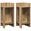 Sideborde 2 stk med reol artisan eg 25,5x27x60 cm