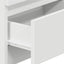 sengeborde 2 stk. med 2 skuffer 40x33x60 cm hvid