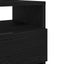 sengebord med 2 skuffer 40x33x60 cm sort