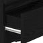 sengeborde 2 stk. med 2 skuffer 40x33x60 cm sort