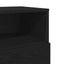 sengeborde 2 stk. med 2 skuffer 36x36x68 cm sort