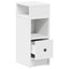 sengeborde 2 stk. med skuffe 25x31x66 cm hvid