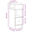 sengebord med skuffe 25x31x66 cm sonoma-eg