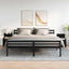 sengeborde 2 stk. med 2 skuffer sort 40x36,5x62 cm