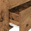 sengeborde 2 stk. med 2 skuffer gammelt træ 40x36,5x62 cm