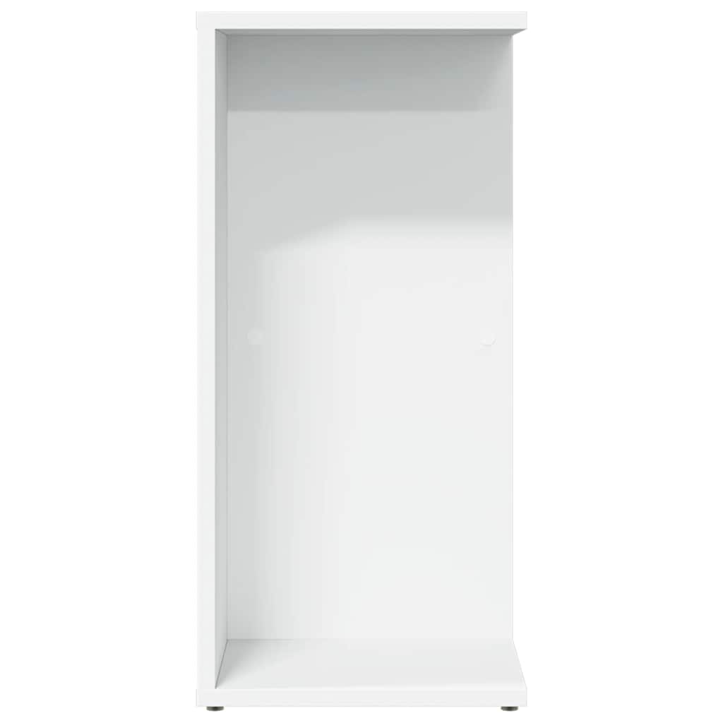 sengebord 46,5x29x61 cm konstrueret træ hvid