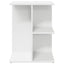 sengeborde 2 stk. 46,5x29x61 cm konstrueret træ hvid