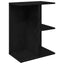 sengebord 46,5x29x61 cm konstrueret træ sort-eg