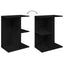 sengebord 46,5x29x61 cm konstrueret træ sort-eg