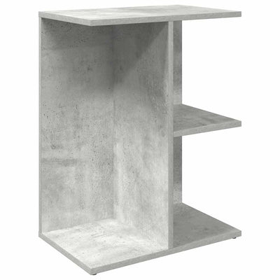 sengebord 46,5x29x61 cm konstrueret træ betongrå