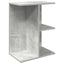 sengeborde 2 stk. 46,5x29x61 cm konstrueret træ betongrå