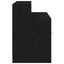 sengebord med skuffe 51x31x47 cm sort-eg