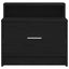 sengeborde med skuffe 2 stk. 51x31x47 cm sort-eg