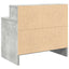 sengebord med skuffe 51x31x47 cm betongrå