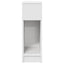 sengebord med skuffe 20x36x60 cm hvid