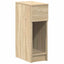 sengebord med skuffe 20x36x60 cm sonoma-eg