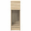 sengebord med skuffe 20x36x60 cm sonoma-eg